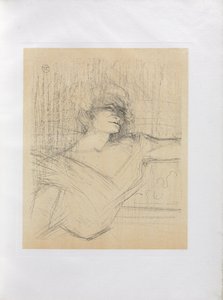 Yvette Guilbert-Anglická série: V lepidle od Henri de Toulouse-Lautrec