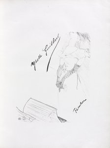 Yvette Guilbert-Anglická série: Frontispiece od Henri de Toulouse-Lautrec