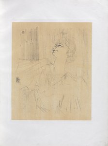 Yvette Guilbert-anglická série: Menilmontant de Bruant od Henri de Toulouse-Lautrec