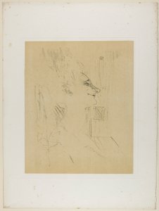 Yvette Guilbert-Soularde, od Yvette Guilbert od Henri de Toulouse-Lautrec