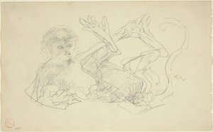 Opice hrající si na zádech, 1880. od Henri de Toulouse Lautrec