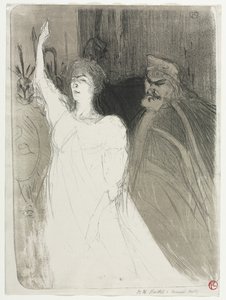 Knížecí idyla, Clara Ward od Henri de Toulouse-Lautrec