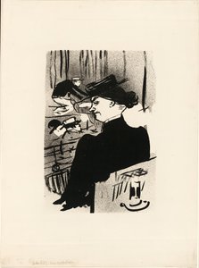 Divák, z Le Café-Concert od Henri de Toulouse Lautrec