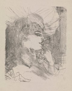 Anna Held, z Portrétů d od Henri de Toulouse Lautrec