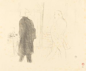 Antoine a Gémier ve filmu "A Bankruptcy" od Henri de Toulouse Lautrec