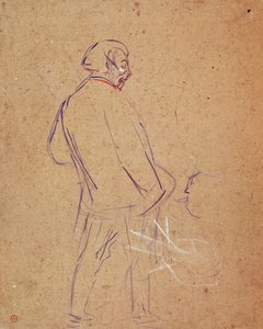 Aristide Bruant zpívá ve svém kabaretu od Henri de Toulouse Lautrec
