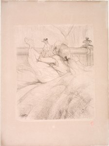 V posteli od Henri de Toulouse Lautrec