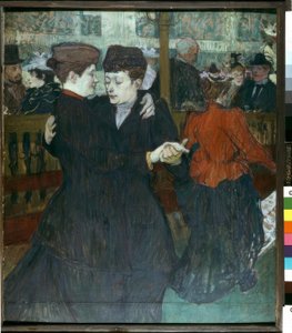 V Moulin-Rouge. Dva tanečníci od Henri de Toulouse Lautrec