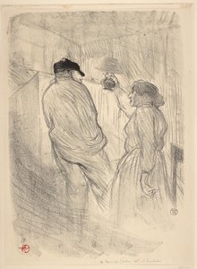 Ve Svobodném divadle, Antoine v The Worry od Henri de Toulouse Lautrec