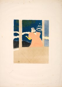 Aux Ambassadeurs - zpěvák na café-koncert od Henri de Toulouse Lautrec