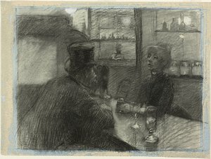 Bar kavárny na rue de Rome od Henri de Toulouse-Lautrec