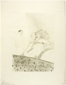 Brandès ve své krabici od Henri de Toulouse Lautrec
