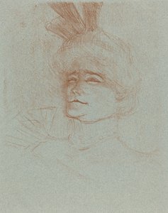 Busta Mlle. Marcelle Lender, o tři čtvrtiny od Henri de Toulouse Lautrec