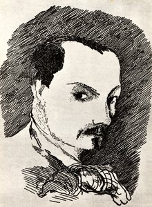 Charles Baudelaire 1821-1867 od Henri de Toulouse Lautrec