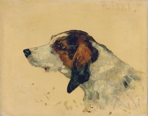 Lovecký pes, 1881 od Henri de Toulouse Lautrec