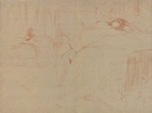 Zhroutil se na posteli, ze série Elles, 1896., 1896. od Henri de Toulouse Lautrec