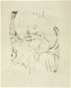 Coquelin starší, z Treize Lithographies od Henri de Toulouse Lautrec