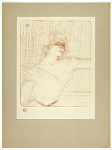 V lepidle plát dva od Yvette Guilbert od Henri de Toulouse Lautrec