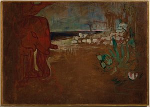 Indický dekor pro "Terracotta Cart", Set model pro Théâtre de l