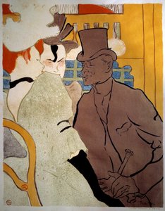 English at the Moulin Rouge Litography od Henri de Toulouse Lautreca (1864-1901) 1892 Sun. 0,47x0,37 m Albi, Musee Toulouse Lautrec od Henri de Toulouse Lautrec