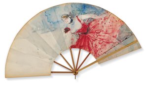 Eventail, kolem roku 1892 od Henri de Toulouse Lautrec