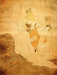 Frau im Korsett, Eroberung des Durchgangs von Henri de Toulouse Lautrec