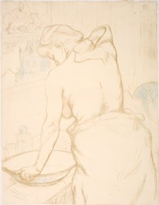 Žena se myje, toaleta od Henri de Toulouse-Lautrec