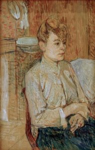 Žena s cigaretou od Henri de Toulouse Lautrec