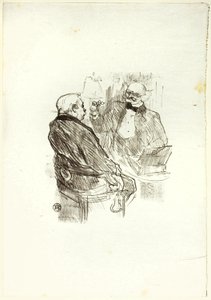 Georges Clemenceau a optomotrista Mayer z Au Pied du Sinaï od Henri de Toulouse Lautrec