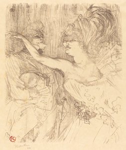 Guy and Mealy walking in Paris Guy and Mealy walking in Paris, 1898. od Henri de Toulouse Lautrec