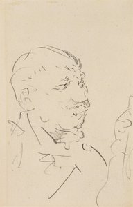 Kopf eines Mannes von Henri de Toulouse Lautrec