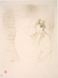 Ida Heath v Baru od Henri de Toulouse-Lautrec