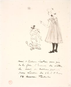 Pozvánka na výstavu od Henri de Toulouse Lautrec