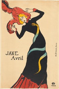 Jane Avril, 1899. od Henri de Toulouse Lautrec