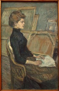 Junges Mädchen im Atelier von Henri de Toulouse Lautrec