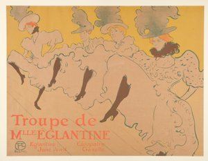 Skupina mademoiselle Eglantine (Mademoiselle Eglantine od Henri de Toulouse Lautrec