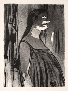 Kavárenský koncert: paní Abdala od Henri de Toulouse-Lautrec