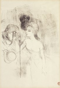 Odchod z divadla, 1896 od Henri de Toulouse Lautrec