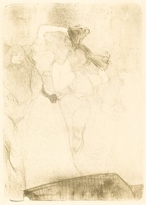Lender z Back Dancing the Bolero v "Chilperic" od Henri de Toulouse Lautrec
