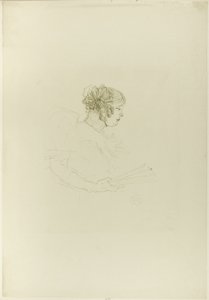 Luce Myrès, v profilu od Henri de Toulouse Lautrec