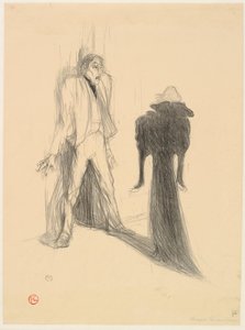 Lugné Poë a Berthe Bady v The Image od Henri de Toulouse-Lautrec