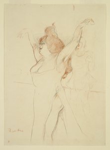 Mademoiselle Cocyle jako Helena Trojská v La Belle Helene od Henri de Toulouse-Lautrec