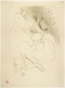 Slečna Lenderová a baron od Henri de Toulouse-Lautrec