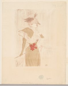 Mademoiselle Marcelle Lender, stojící od Henri de Toulouse-Lautrec