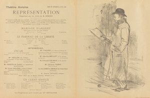 Stříbrná svatba; Břemeno svobody; Seriózní klient [přední strana] od Henri de Toulouse Lautrec