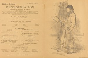 Stříbrná svatba; Břemeno svobody; Seriózní klient [přední strana] od Henri de Toulouse Lautrec