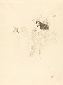 Slečna May Belfort v irském a americkém baru, rue Royale Miss Belfort Belfort au Irish..., 1895. od Henri de Toulouse Lautrec