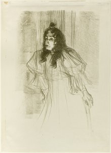 Miss May Belfort mit langem Haar von Henri de Toulouse-Lautrec