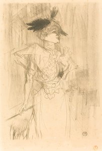 Slečna Marcelle Lender, Standing od Henri de Toulouse Lautrec