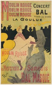 Moulin Rouge, La Goulue od Henri de Toulouse-Lautrec